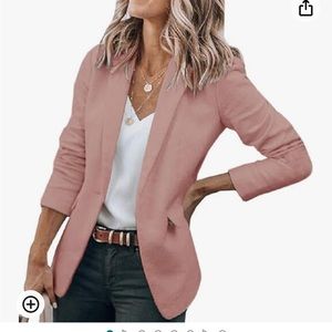 Pink blazer from Amazon- new without tags